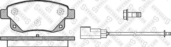 Stellox 1263 002L-SX - Kit pastiglie freno, Freno a disco autozon.pro