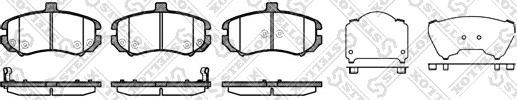 Stellox 1205 002L-SX - Kit pastiglie freno, Freno a disco autozon.pro