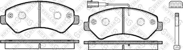 Stellox 1286 001L-SX - Kit pastiglie freno, Freno a disco autozon.pro