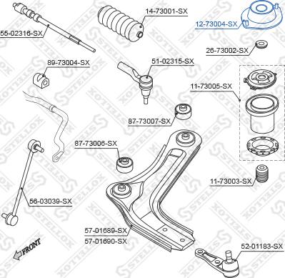 Stellox 12-73004-SX - Supporto ammortizzatore a molla autozon.pro