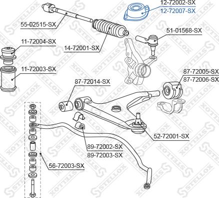 Stellox 12-72007-SX - Supporto ammortizzatore a molla autozon.pro