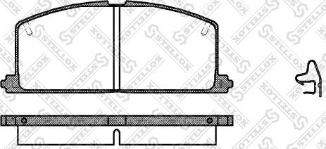 Stellox 178 004-SX - Kit pastiglie freno, Freno a disco autozon.pro