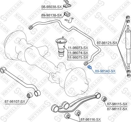 Stellox 89-98140-SX - Bronzina cuscinetto, Barra stabilizzatrice autozon.pro