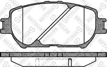 Stellox 895 000-SX - Kit pastiglie freno, Freno a disco autozon.pro