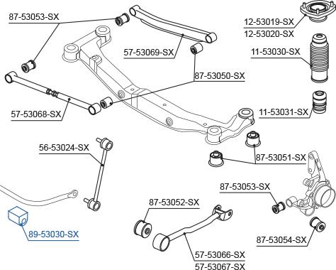 Stellox 89-53030-SX - Bronzina cuscinetto, Barra stabilizzatrice autozon.pro