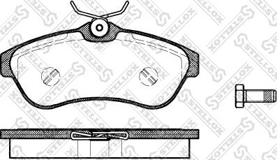 Stellox 891 000-SX - Kit pastiglie freno, Freno a disco autozon.pro