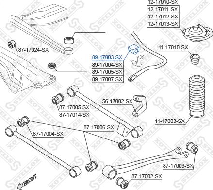 Stellox 89-17003-SX - Bronzina cuscinetto, Barra stabilizzatrice autozon.pro