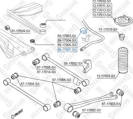 Stellox 89-17007-SX - Bronzina cuscinetto, Barra stabilizzatrice autozon.pro