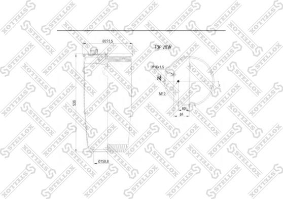 Stellox 84-00144-SX - Soffietto, Sospensione pneumatica autozon.pro