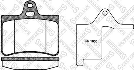 Stellox 841 000-SX - Kit pastiglie freno, Freno a disco autozon.pro