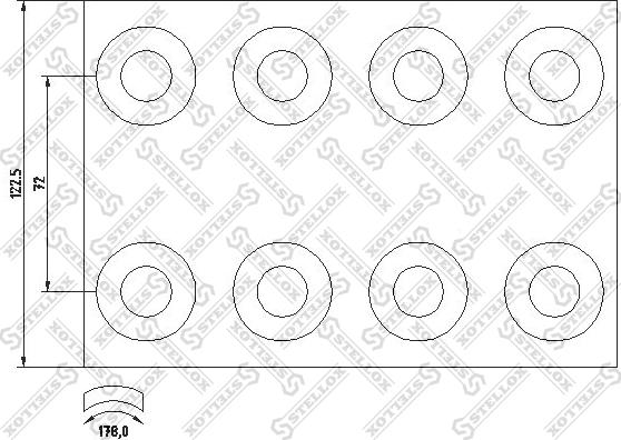 Stellox 85-00927-SX - Kit materiale d'attrito, Freno a tamburo autozon.pro