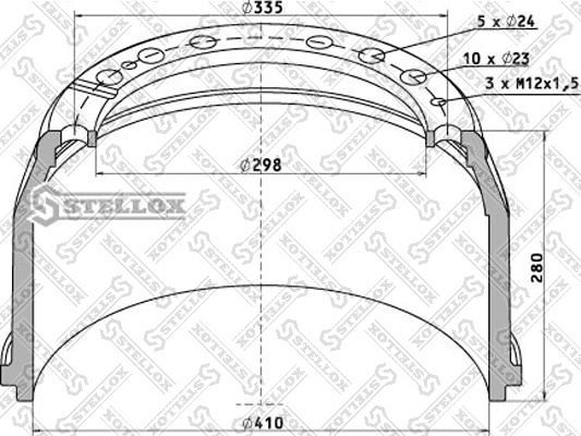 Stellox 85-00021-SX - Tamburo freno autozon.pro