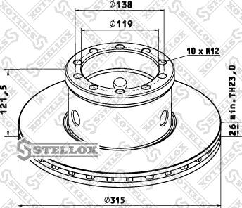 Stellox 85-00756-SX - Discofreno autozon.pro