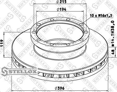 Stellox 85-00750-SX - Discofreno autozon.pro