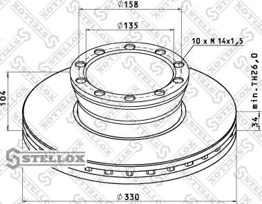 Stellox 85-00710-SX - Discofreno autozon.pro