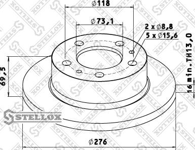 Stellox 85-00718-SX - Discofreno autozon.pro