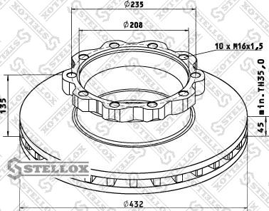 Stellox 85-00713-SX - Discofreno autozon.pro