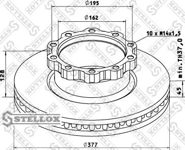 Stellox 85-00712-SX - Discofreno autozon.pro