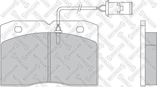 Stellox 85-01408-SX - Kit pastiglie freno, Freno a disco autozon.pro