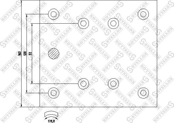 Stellox 85-01006-SX - Kit materiale d'attrito, Freno a tamburo autozon.pro