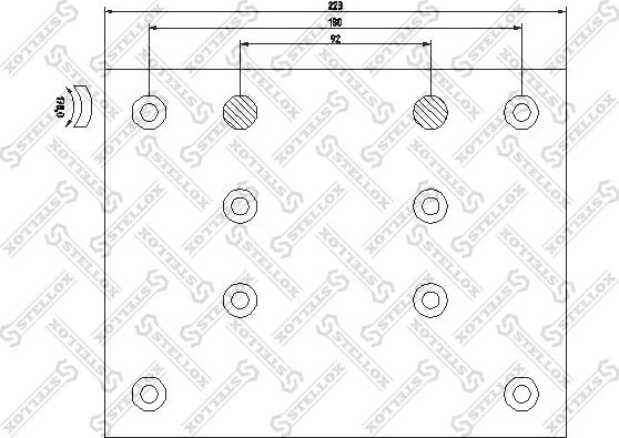 Stellox 85-01013-SX - Kit materiale d'attrito, Freno a tamburo autozon.pro