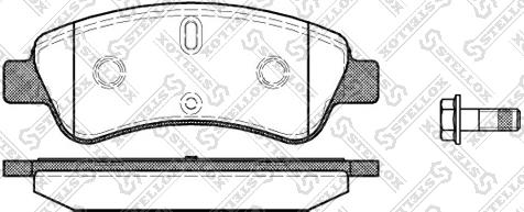 Stellox 851 010B-SX - Kit pastiglie freno, Freno a disco autozon.pro