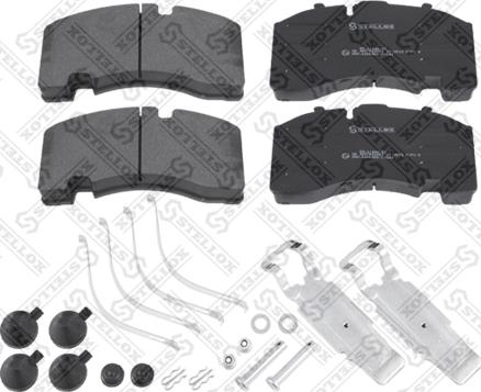 Stellox 85-11444-SX - Kit pastiglie freno, Freno a disco autozon.pro