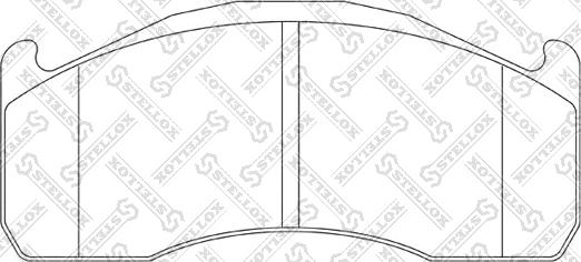 Stellox 85-11466-SX - Kit pastiglie freno, Freno a disco autozon.pro