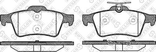 Stellox 853 020-SX - Kit pastiglie freno, Freno a disco autozon.pro