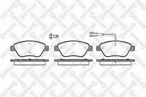 Stellox 869 001L-SX - Kit pastiglie freno, Freno a disco autozon.pro