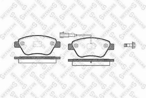 Stellox 869 011L-SX - Kit pastiglie freno, Freno a disco autozon.pro