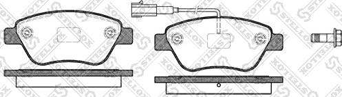 Stellox 869 011-SX - Kit pastiglie freno, Freno a disco autozon.pro