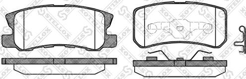 Stellox 814 002B-SX - Kit pastiglie freno, Freno a disco autozon.pro