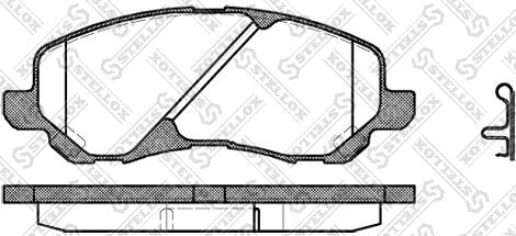 BENDIX 572280 - Kit pastiglie freno, Freno a disco autozon.pro