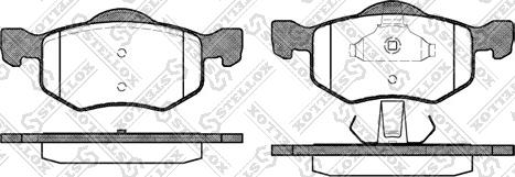 Stellox 813 000-SX - Kit pastiglie freno, Freno a disco autozon.pro