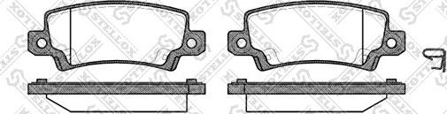 Stellox 885 002B-SX - Kit pastiglie freno, Freno a disco autozon.pro