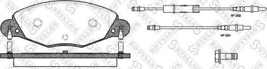 Stellox 839 004BL-SX - Kit pastiglie freno, Freno a disco autozon.pro