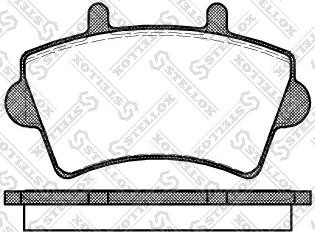 Stellox 830 000-SX - Kit pastiglie freno, Freno a disco autozon.pro