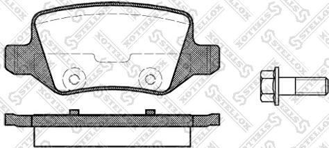 Stellox 829 000-SX - Kit pastiglie freno, Freno a disco autozon.pro