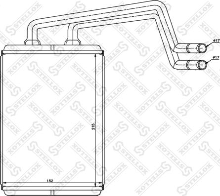 Stellox 82-05017-SX - Scambiatore calore, Riscaldamento abitacolo autozon.pro