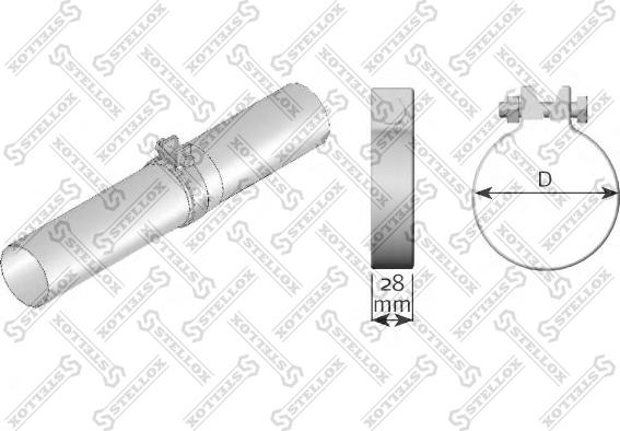 Stellox 82-01071-SX - Connettore tubi, Imp. gas scarico autozon.pro