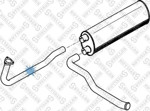 Stellox 82-03665-SX - Tubo gas scarico autozon.pro