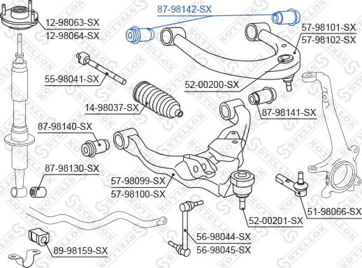 Stellox 87-98142-SX - Supporto, Braccio oscillante autozon.pro