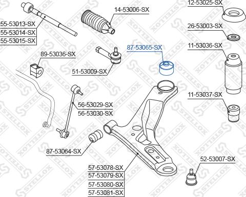 Stellox 87-53065-SX - Supporto, Braccio oscillante autozon.pro