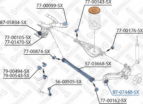 Stellox 87-07440-SX - Supporto, Braccio oscillante autozon.pro