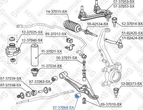 Stellox 87-37064-SX - Supporto, Braccio oscillante autozon.pro