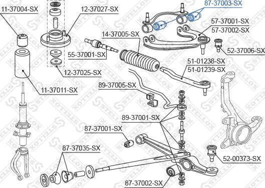 Stellox 87-37003-SX - Supporto, Braccio oscillante autozon.pro