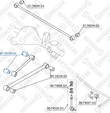 Stellox 87-74116-SX - Supporto, Braccio oscillante autozon.pro