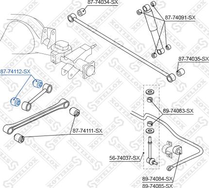 Stellox 87-74112-SX - Supporto, Braccio oscillante autozon.pro