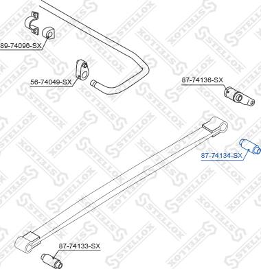 Stellox 87-74134-SX - Boccola, ammortizzatore autozon.pro